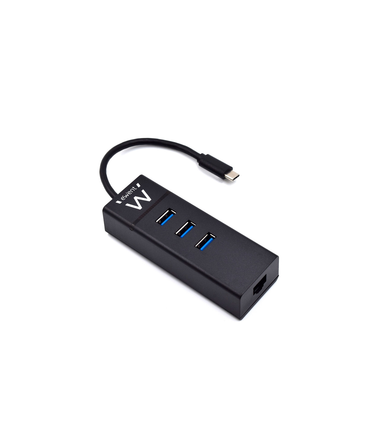 EWENT EW1141 Hub Tipo-C 3Pts.USB 3.1+1pto. GIGABIT