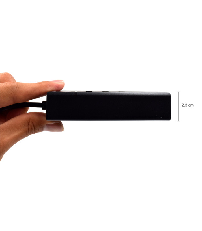 EWENT EW1141 Hub Tipo-C 3Pts.USB 3.1+1pto. GIGABIT