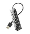 NGS Hub 7 puertos 2.0 con adap.corriente