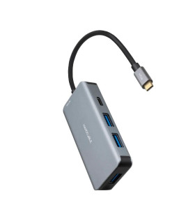Nanocable Hub USB-C 3xUSB3.0+USB-C+USB-C PD 15cm
