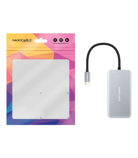 Nanocable Hub USB-C 3xUSB3.0+USB-C+USB-C PD 15cm