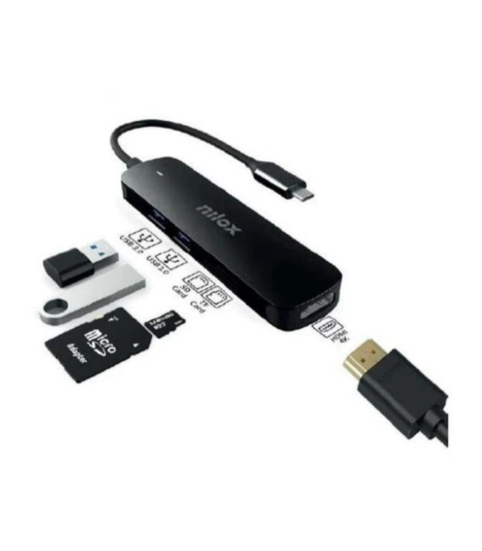 Nilox NXDSUSBC05 Adaptador USB-C 5 en 1
