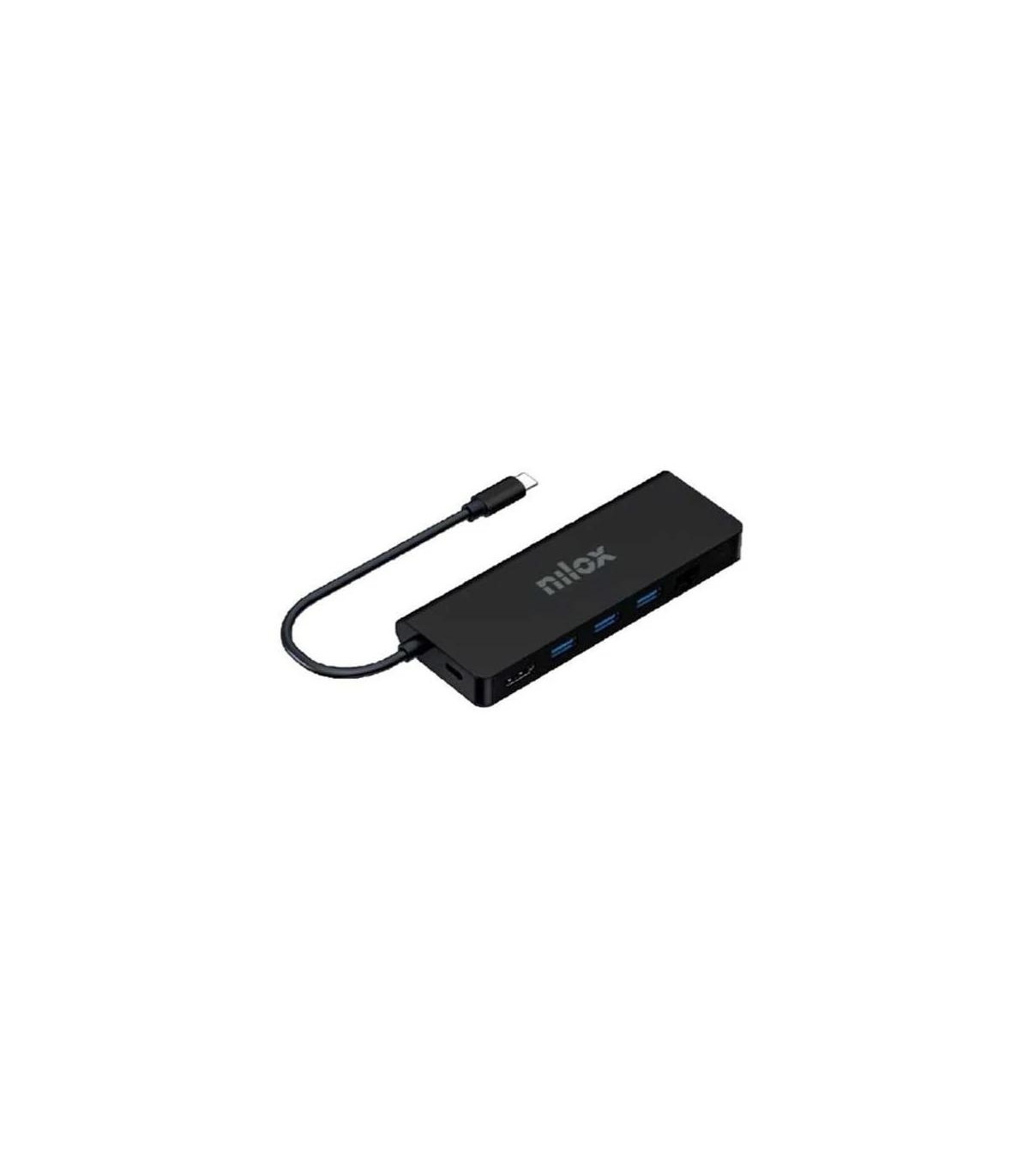 Nilox Dock Usb c 8 en 1 Negro
