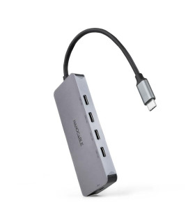 Nanocable HUB USB-C/M a 4xUSB-C/H + USB-C PD 100W