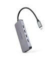 Nanocable HUB USB-C/M a 4xUSB-C/H + USB-C PD 100W