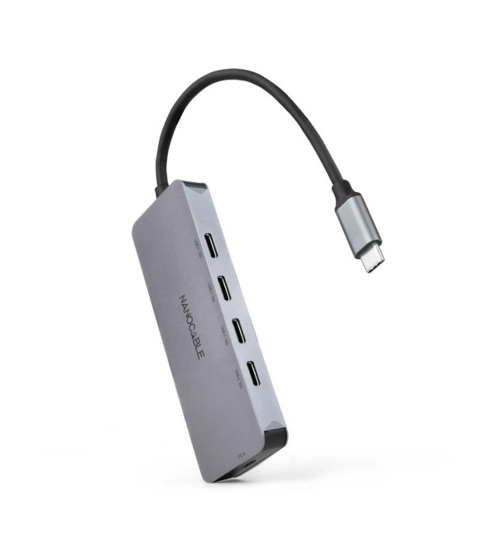 Nanocable HUB USB-C/M a 4xUSB-C/H + USB-C PD 100W