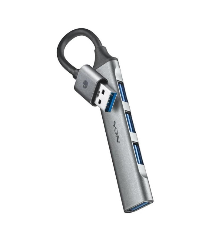 NGS HUB 4 PUERTOS USB: 1 X USB 3.2, 3 X USB 2.0