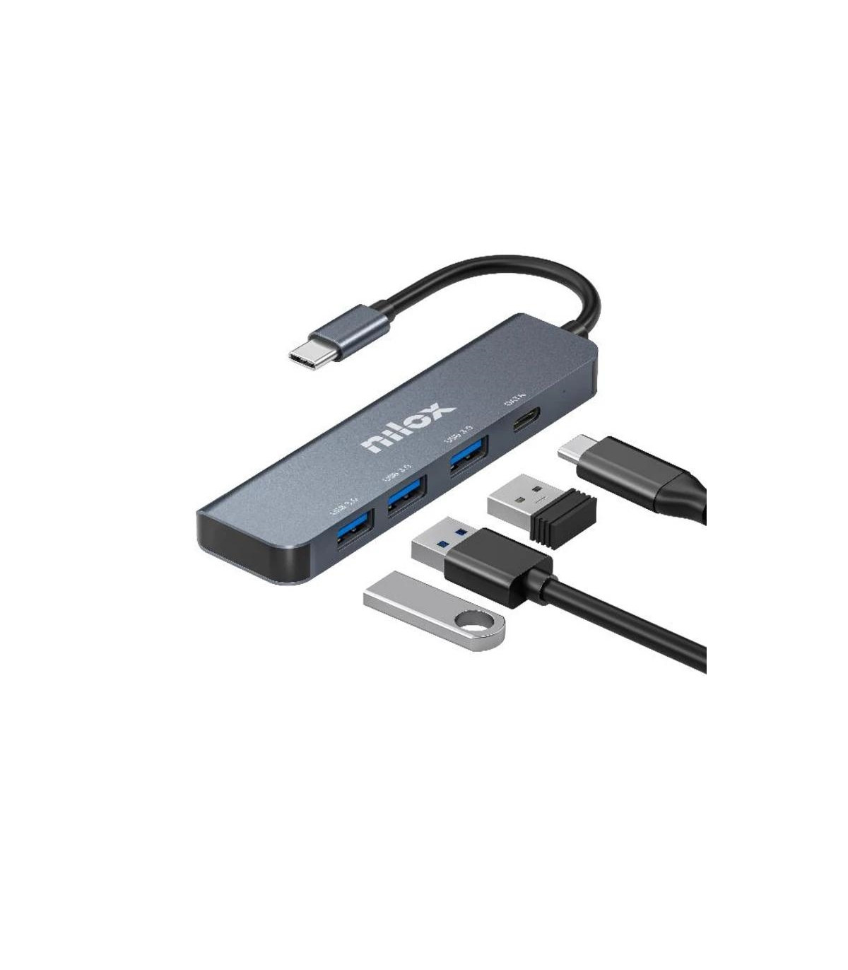 Nilox Hub USB C 3XUSB 3.0 1XUSBC