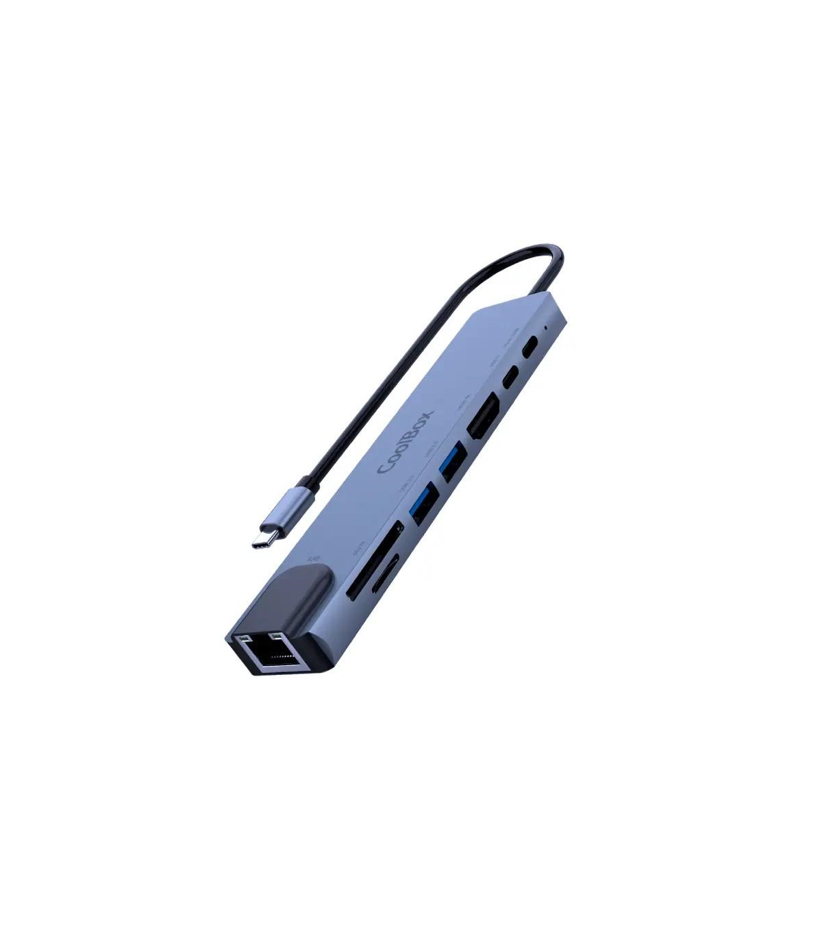 Coolbox M.DOCK C81 USB-C/1PD/2USB-A/HDMI/SD/MSD/RJ