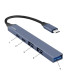 Coolbox HUB4 Lite USB-C/A 4 Puertos Aluminio