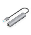 Aisens USB-A 3.0 Dock a RJ45 Hub 3xUSB-A 15cm