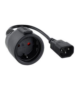 Nanocable Cable Adaptador C14/M a CEE7/H, 25cm