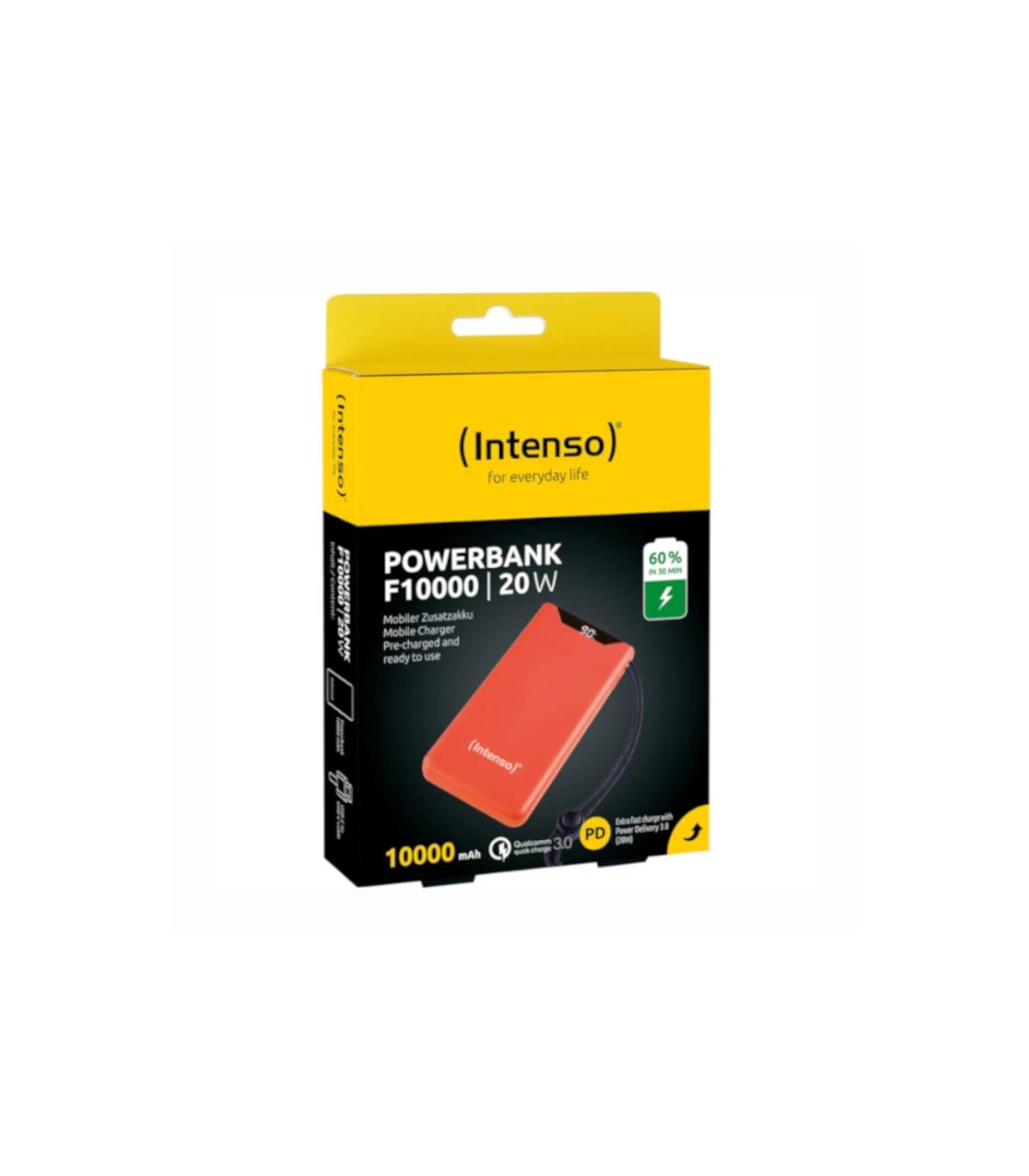 Intenso | PowerBank F10000 | 10000 mAh | Naranja