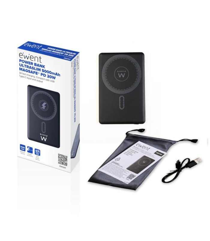 EWENT POWERBANK SLIM 5000mAh MagSafe PD 20W