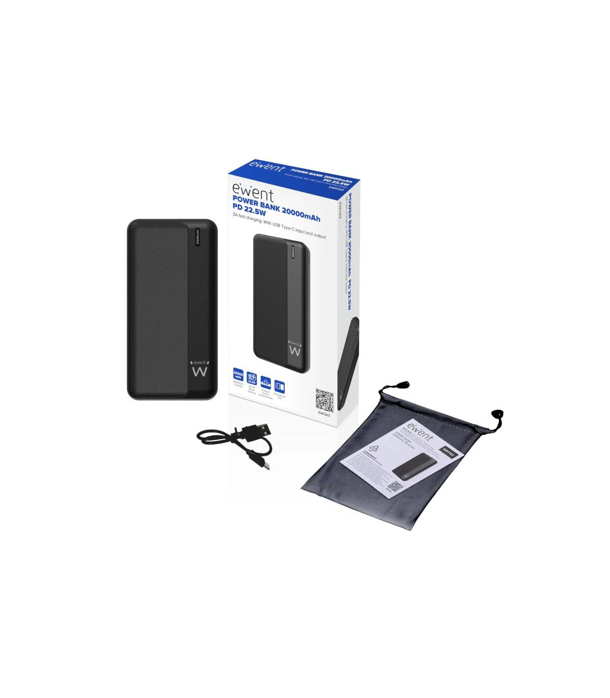 EWENT POWERBANK 20000mAh PD 22,5W