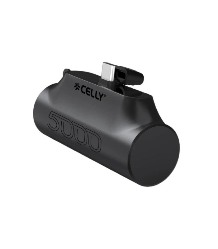 Celly Powerbank Compacta Usb-C 5000 mAh Negra
