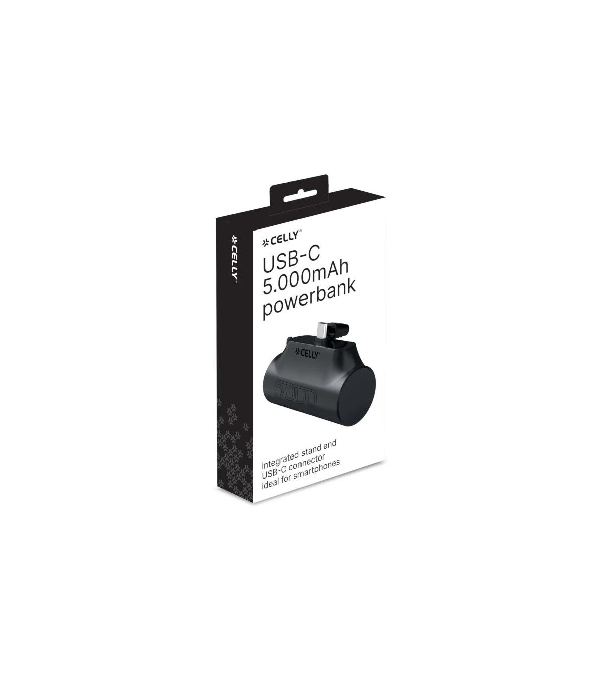 Celly Powerbank Compacta Usb-C 5000 mAh Negra
