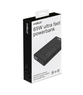 Celly Powerbank PD65W 20000 mAh 65w EVO Negra