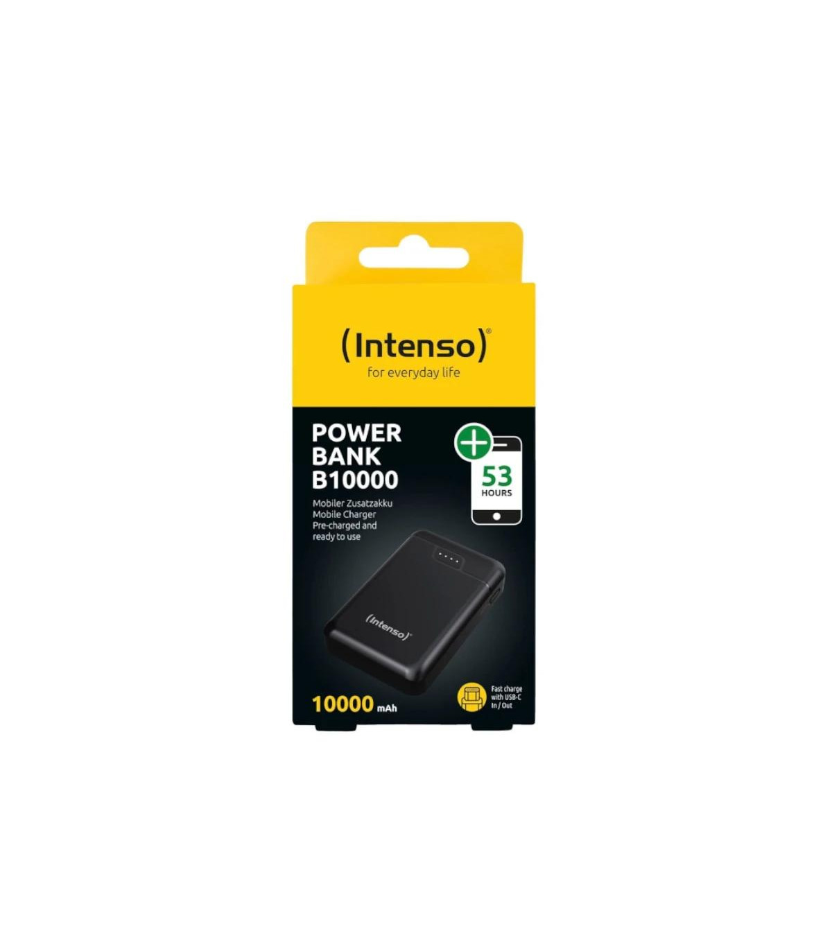 Intenso | PowerBank B10000 | 10000 mAh Negro