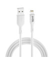 iggual cable USB-A/Lightning 100 cm blanco