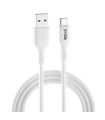 iggual Cable USB-A/USB-C 100 cm blanco Q3.0 3A