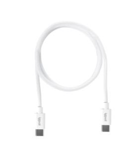 iggual Cable USB-C/USB-C 100 cm blanco Q3.0 3A 60W