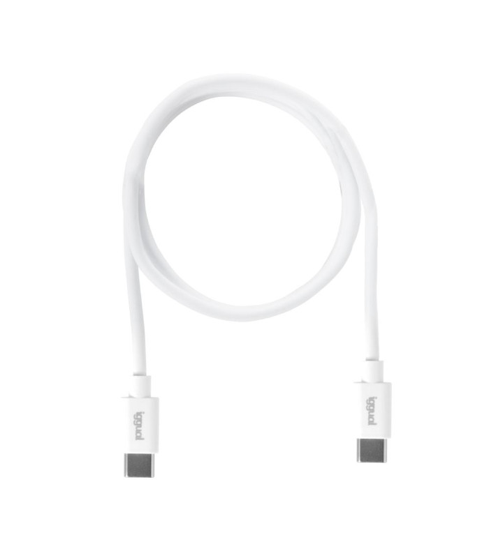 iggual Cable USB-C/USB-C 100 cm blanco Q3.0 3A 60W