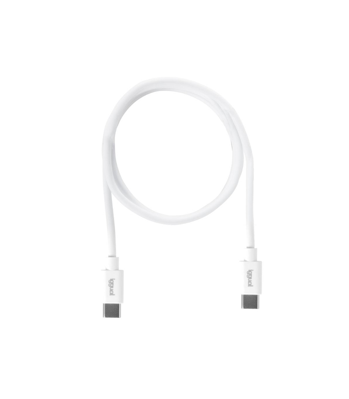 iggual Cable USB-C/USB-C 100 cm blanco Q3.0 3A 60W