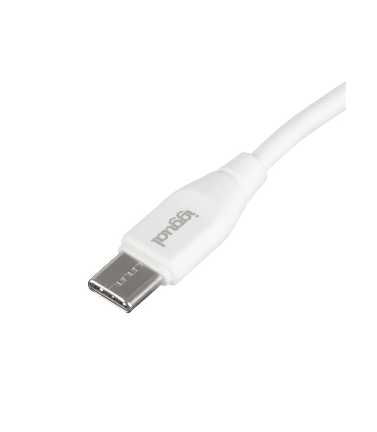 iggual Cable USB-C/USB-C 100 cm blanco Q3.0 3A 60W