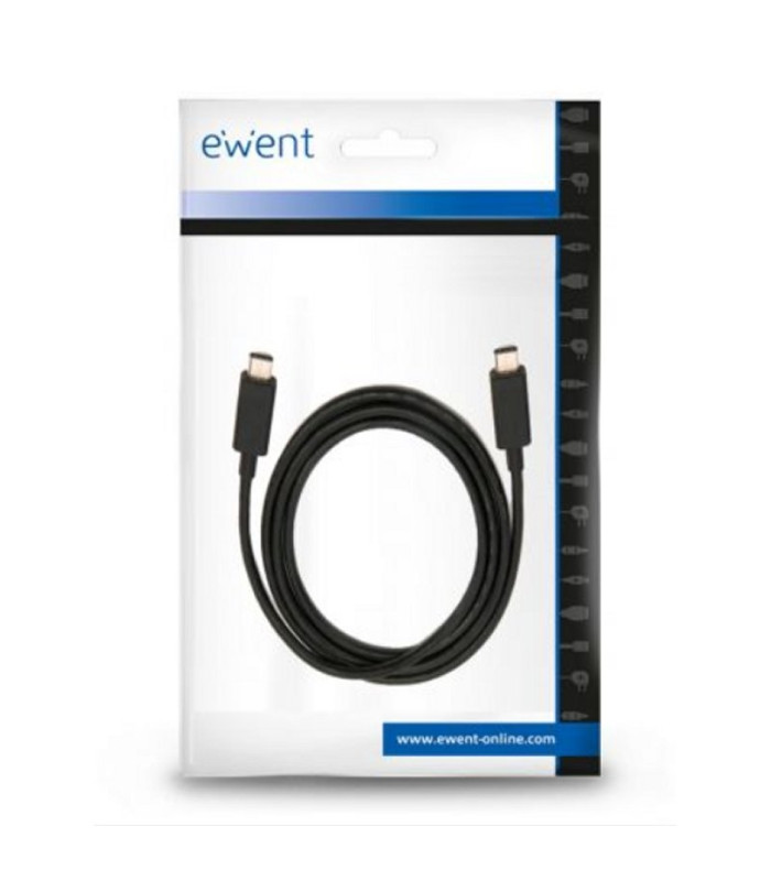 Ewent Cable USB-C Carga Rápida 60W 10Gbps,4K 1m