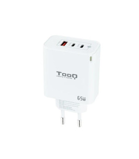 TOOQ Cargador pared GAN 2xUSB-C 1xUSB-A 45W+20W