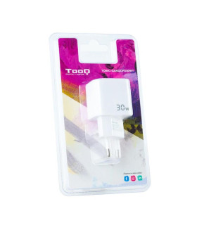 TOOQ Cargador pared GAN USB-C/USB-A 30W