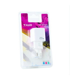 Tooq Cargador pared USB-C/PD+USB-A/QC 20W