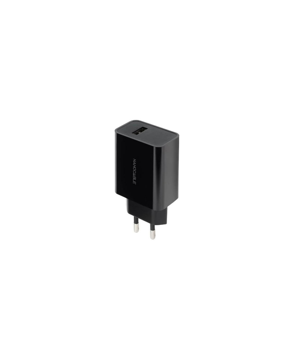 Nanocable Cargador 1 x USB 5V-2.1A Negro