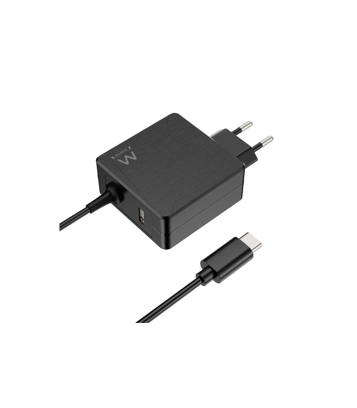 EWENT Cargador USB-C PD 45W +Puerto usb-A