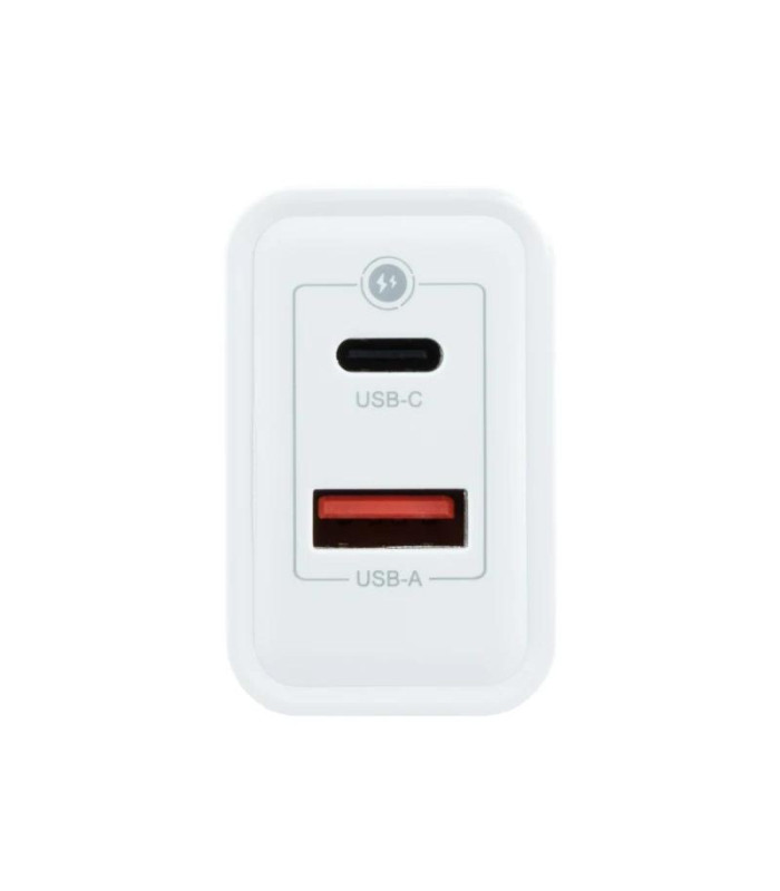 Coolbox Cargador Pared GAN 45W USB-C/USB-A