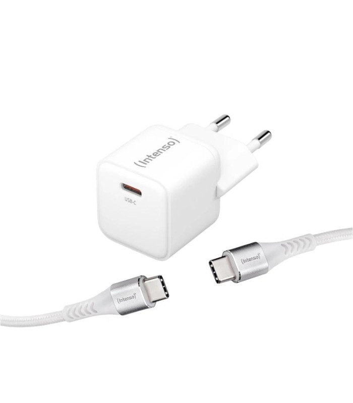 Intenso | KIT Cargador GaN W30C + Cable USB-C