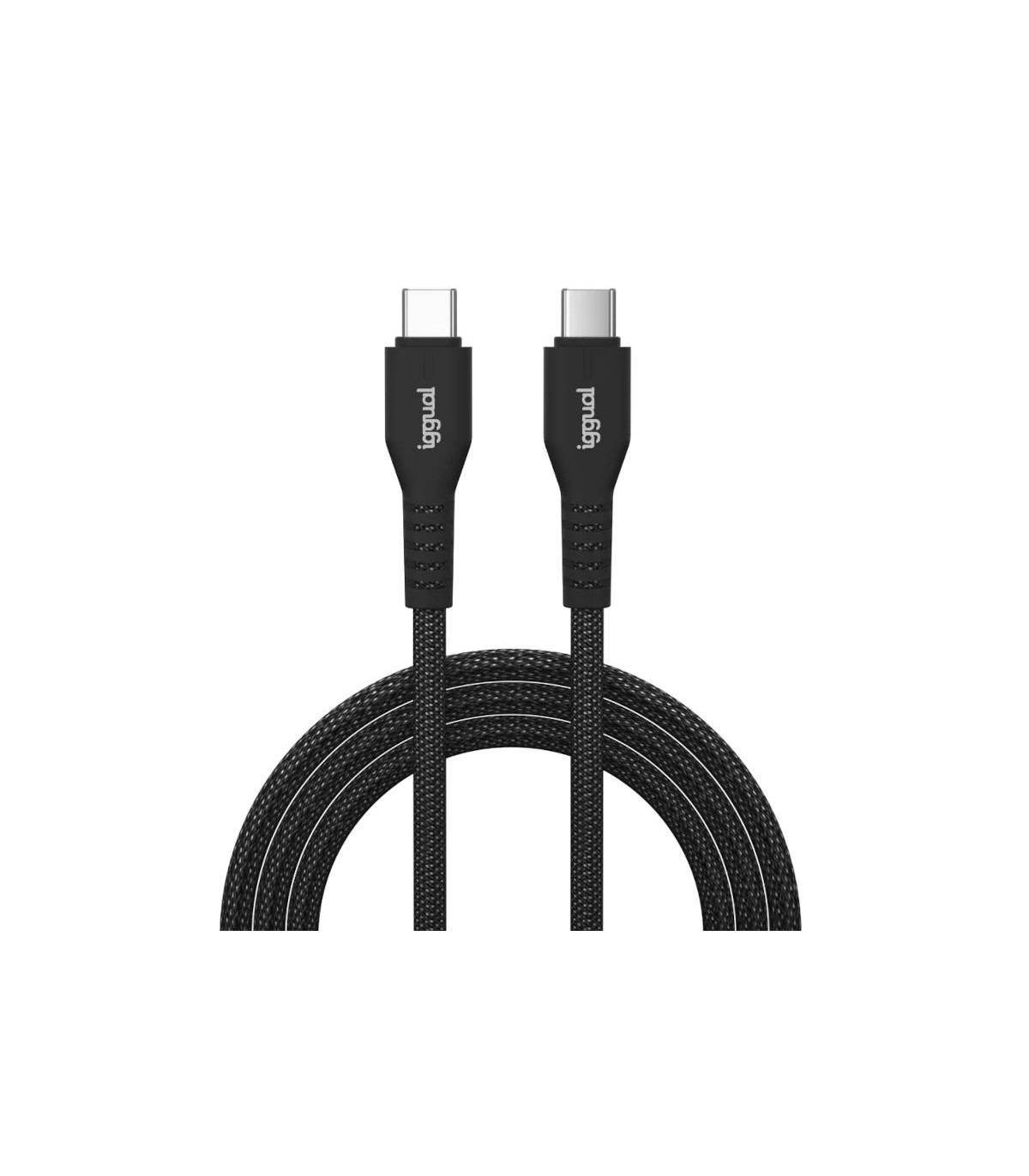 iggual Cable USB-C a tipo C 60W 3A 100 cm trenzado
