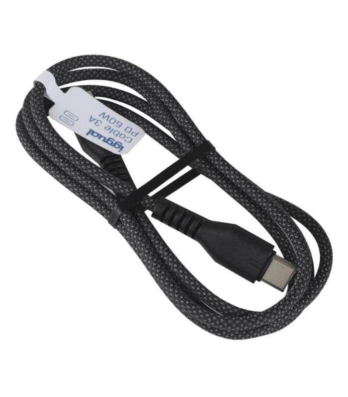 iggual Cable USB-C a tipo C 60W 3A 100 cm trenzado