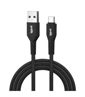 iggual Cable USB-A a tipo C 3A 100 cm trenzado