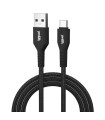 iggual Cable USB-A a tipo C 3A 100 cm trenzado