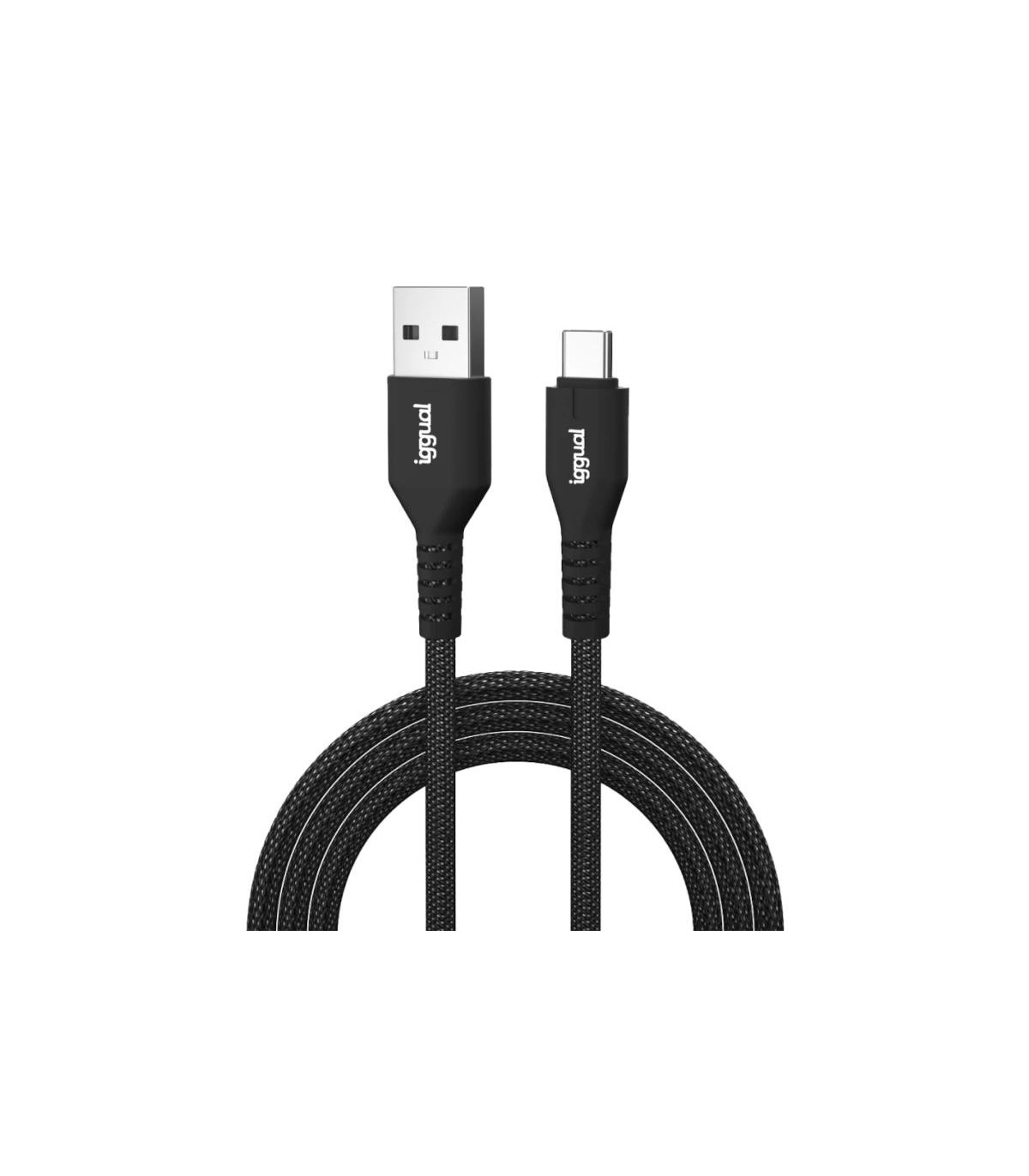 iggual Cable USB-A a tipo C 3A 100 cm trenzado