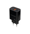 Nanocable Cargador USB-C/PD+USB-A/QC 20W Negro