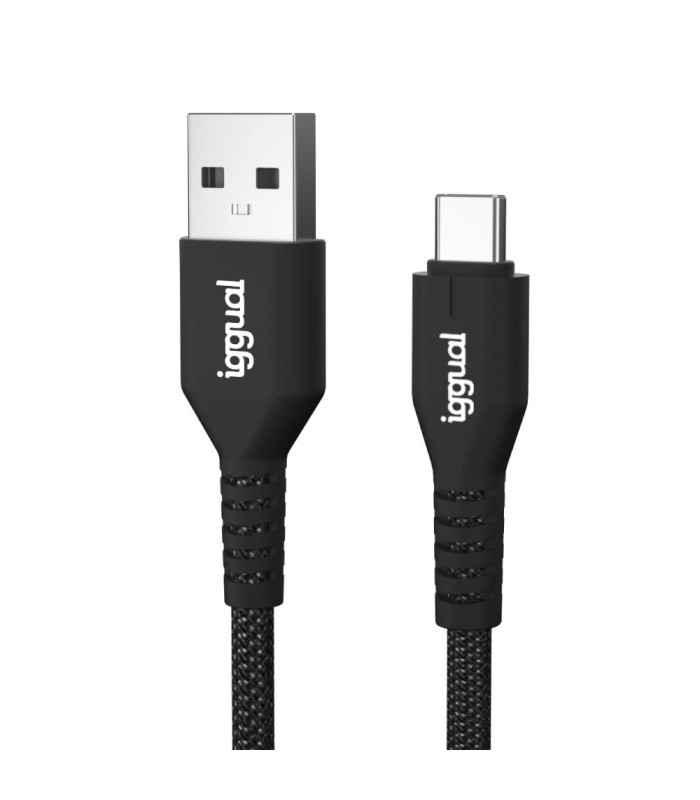 iggual Cable USB-A a tipo C 3A 180 cm trenzado