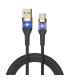 iggual Cable USB-A a tipo C 3A 100 cm trenzado LED