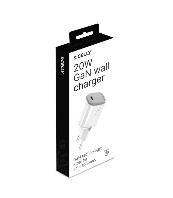 Celly Cargador Gan 1 UsbC 20W WH