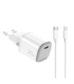 Celly Cargador Gan 1C 20w+ C A Light + Cable