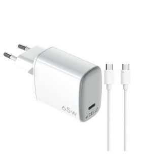 Celly Cargador Gan 1C 65W + C A C 2M CABL