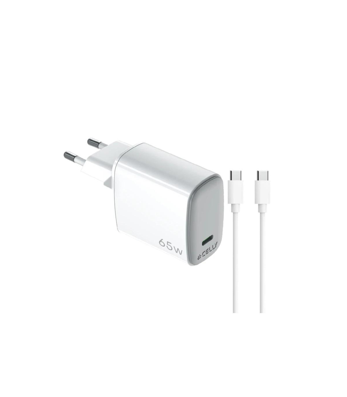 Celly Cargador Gan 1C 65W + C A C 2M CABL