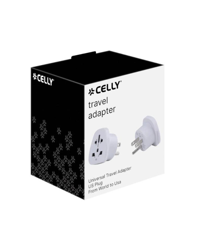 Celly Adaptador de Viaje Universal US
